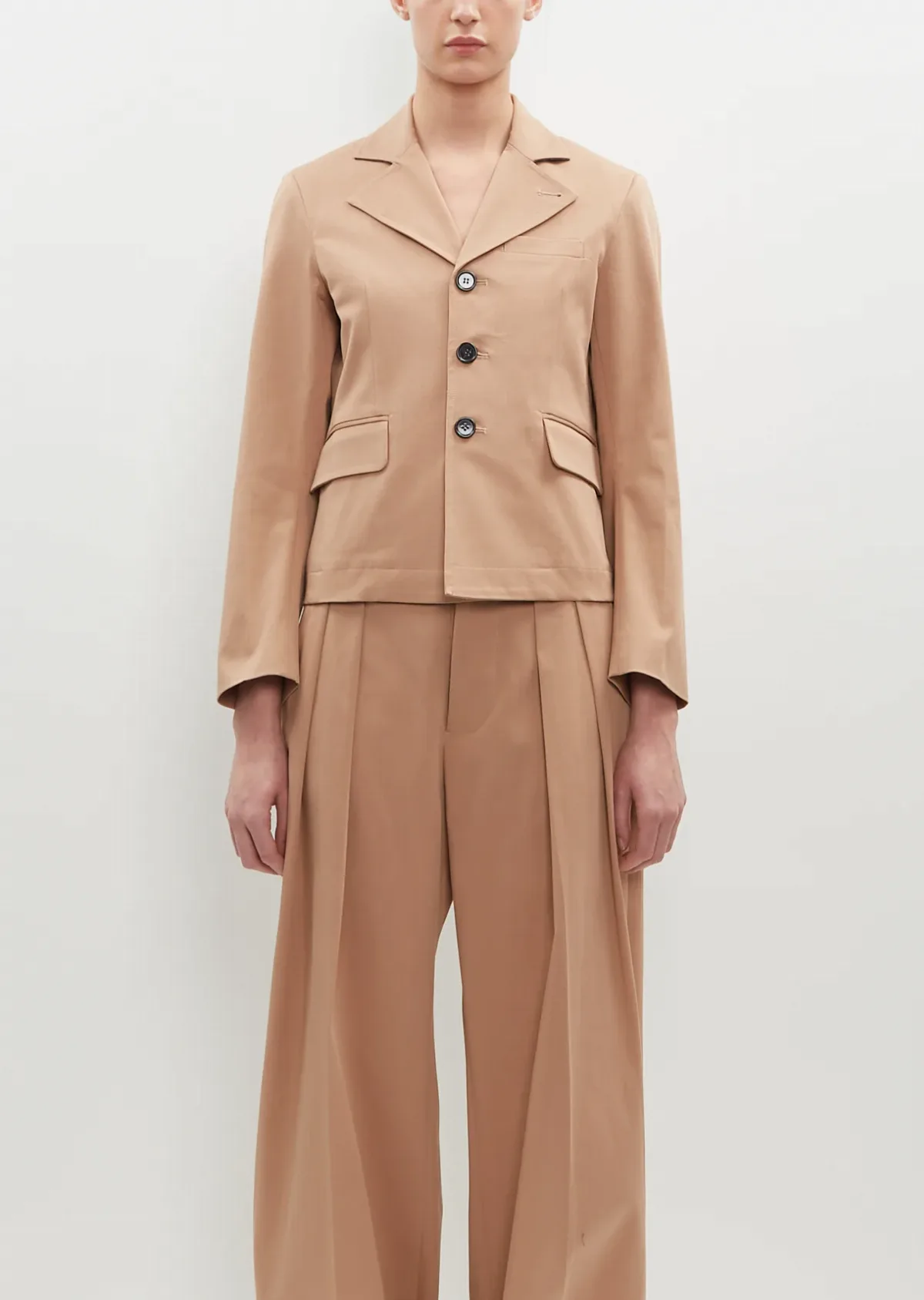 Stretch Cotton Blazer by Plan C