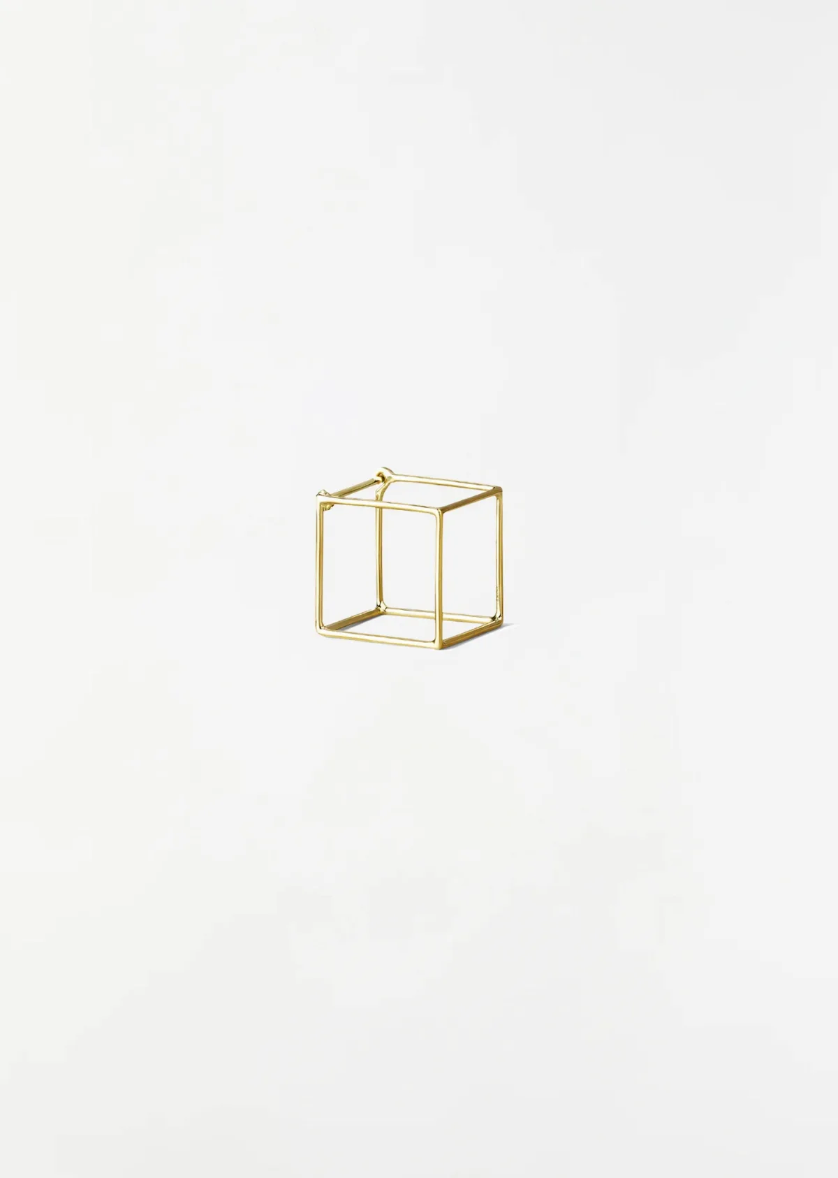 Square Earring 15 18K Yellow Gold by Shihara