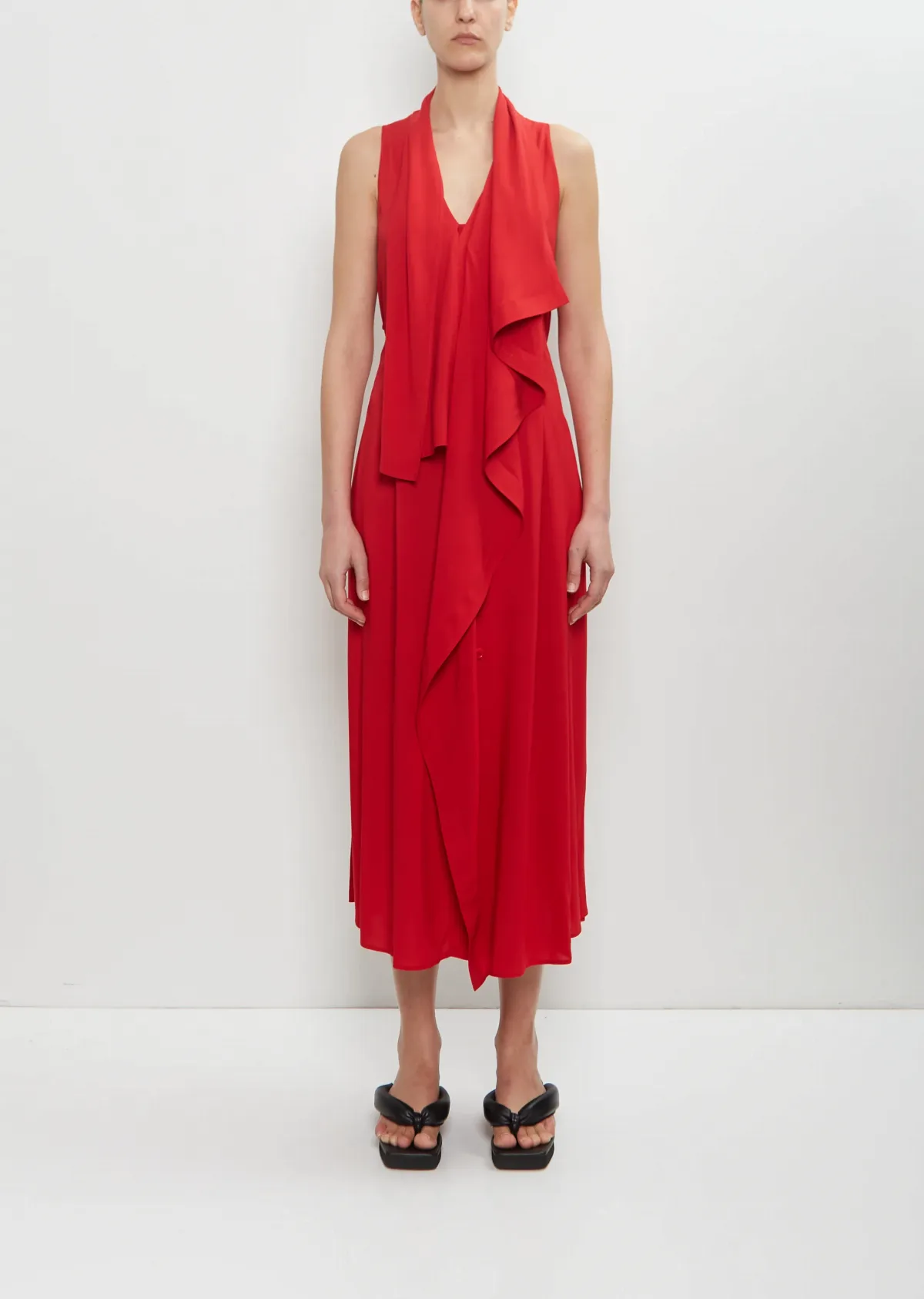 Draped Sleeveless Dress by Yohji Yamamoto