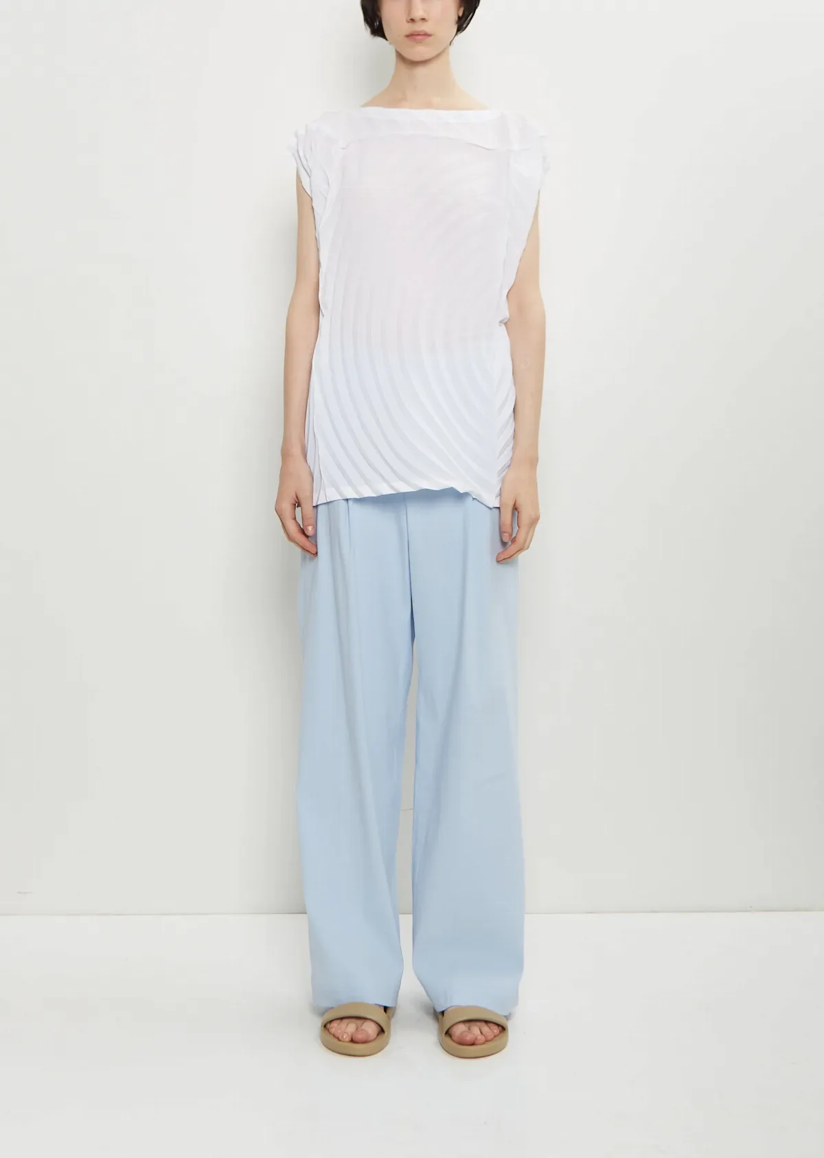 Washi Paper Wide Leg Pants by Issey Miyake