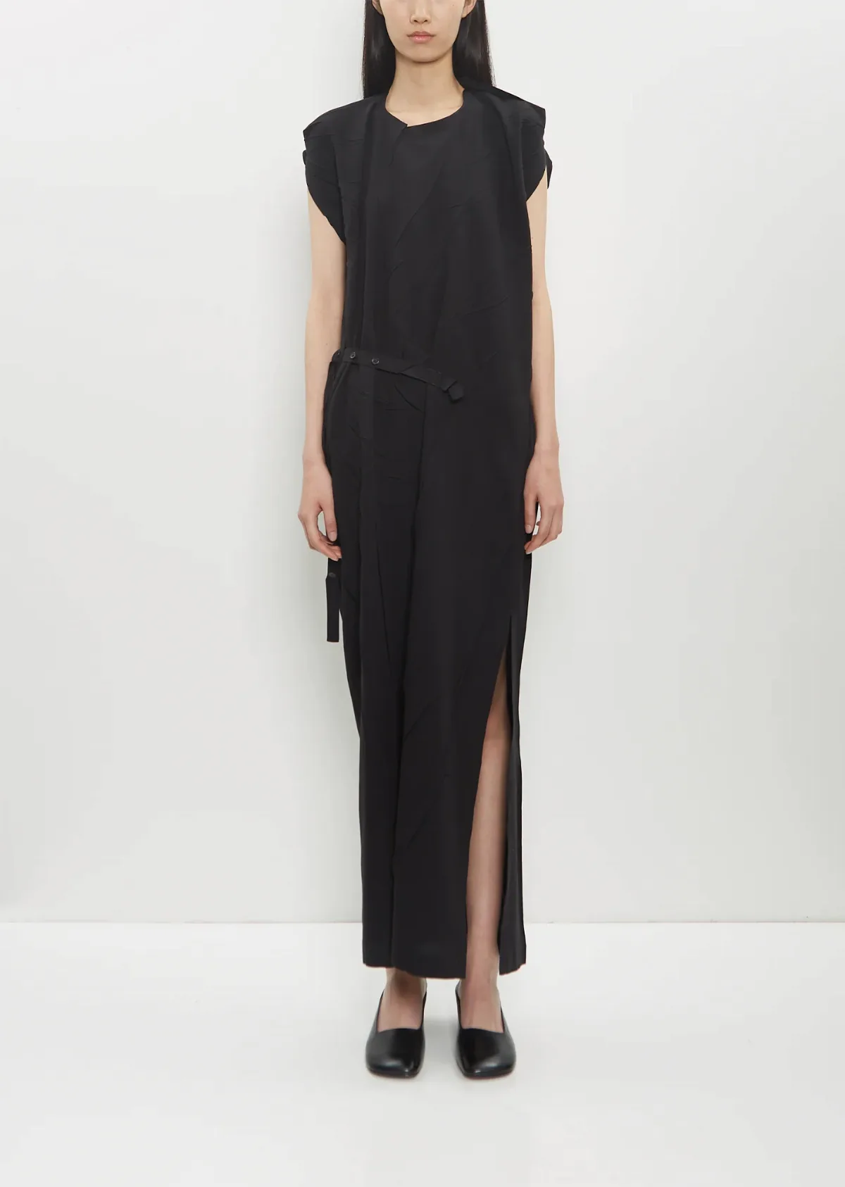 Cotton Blend Pressed Form Dress by Issey Miyake