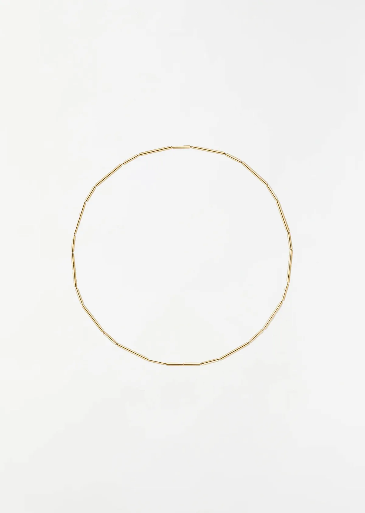 Construction Lines Necklace 2-1 - 42.5mm 18K Yellow Gold by Shihara