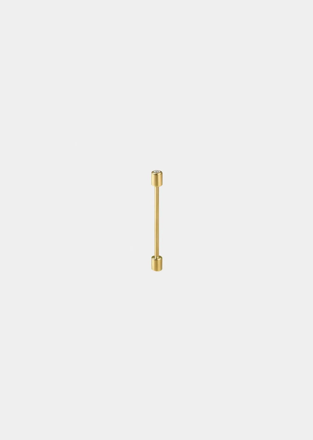 Diamond Twist Pin Earring 02 18K Yellow Gold by Shihara