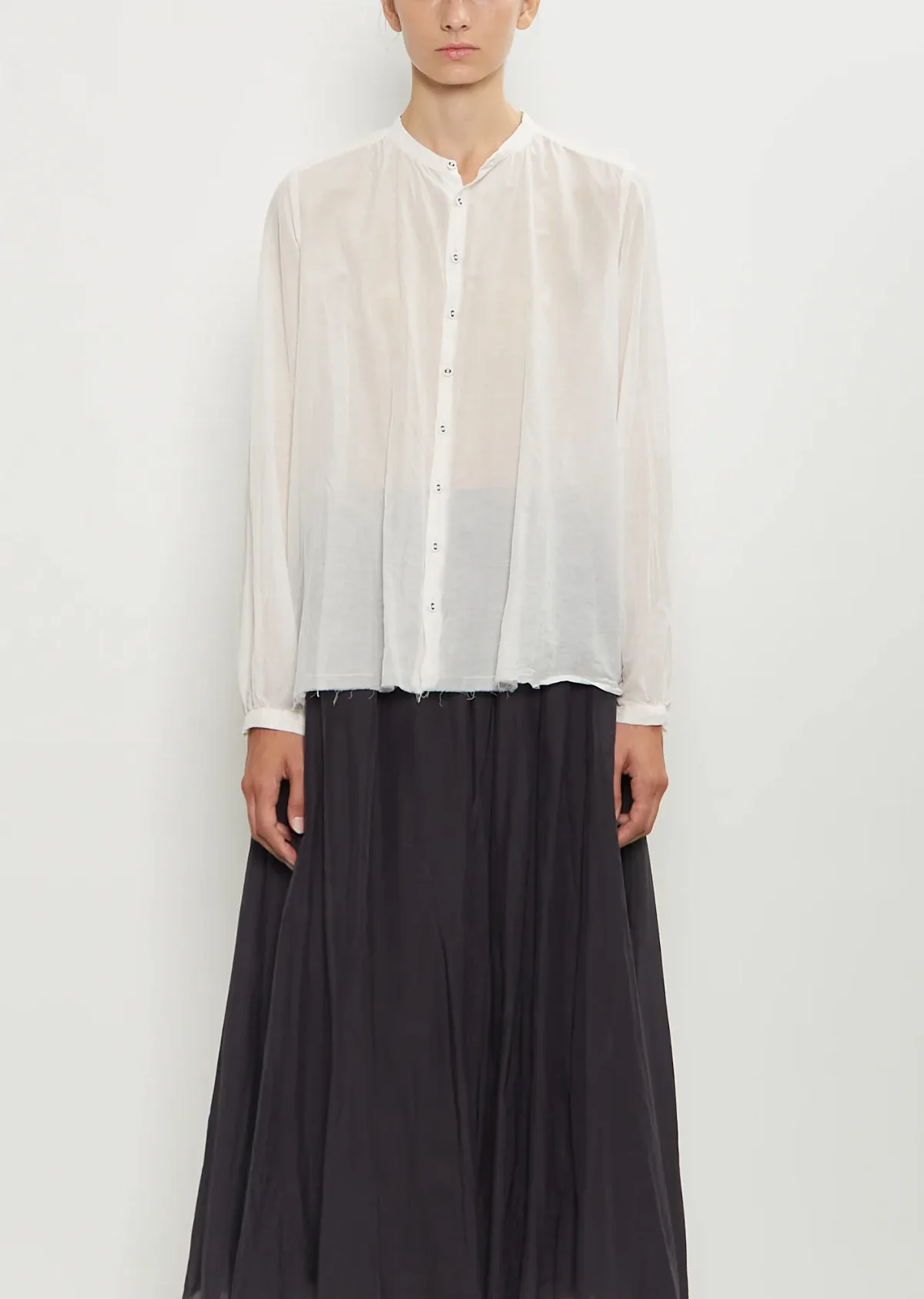 Cotton Silk Lawn Blouse by Pas De Calais