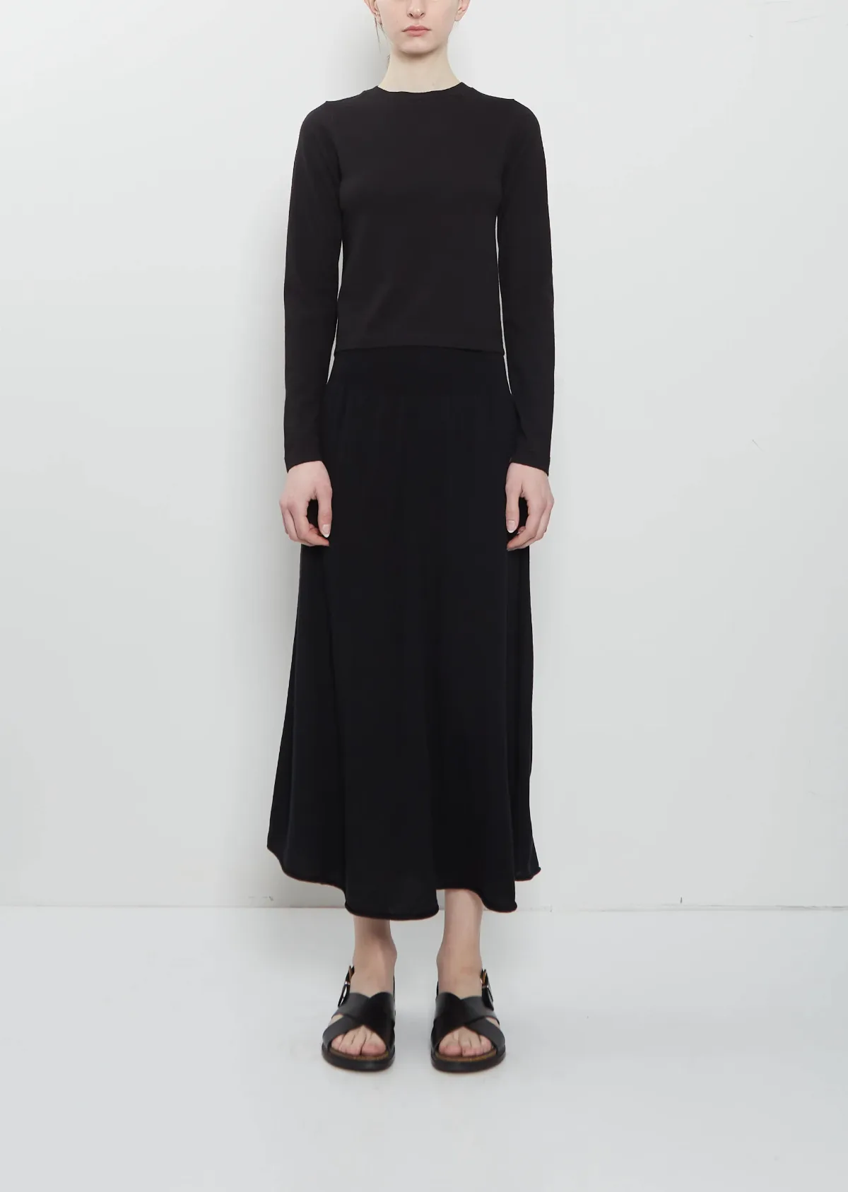 n470 Seduce Merino Wool Cashmere Skirt by Extreme Cashmere