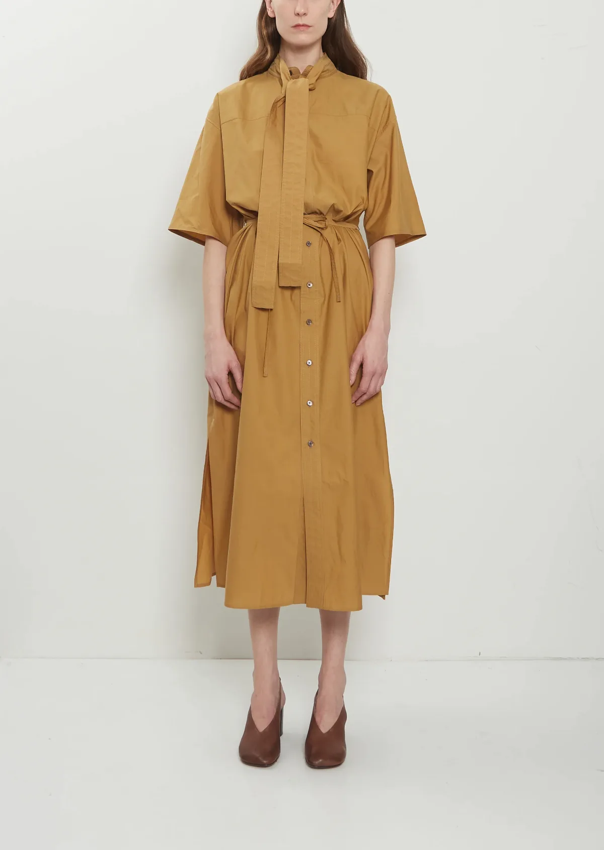 Reversible Cotton Silk Tube Dress by Lemaire