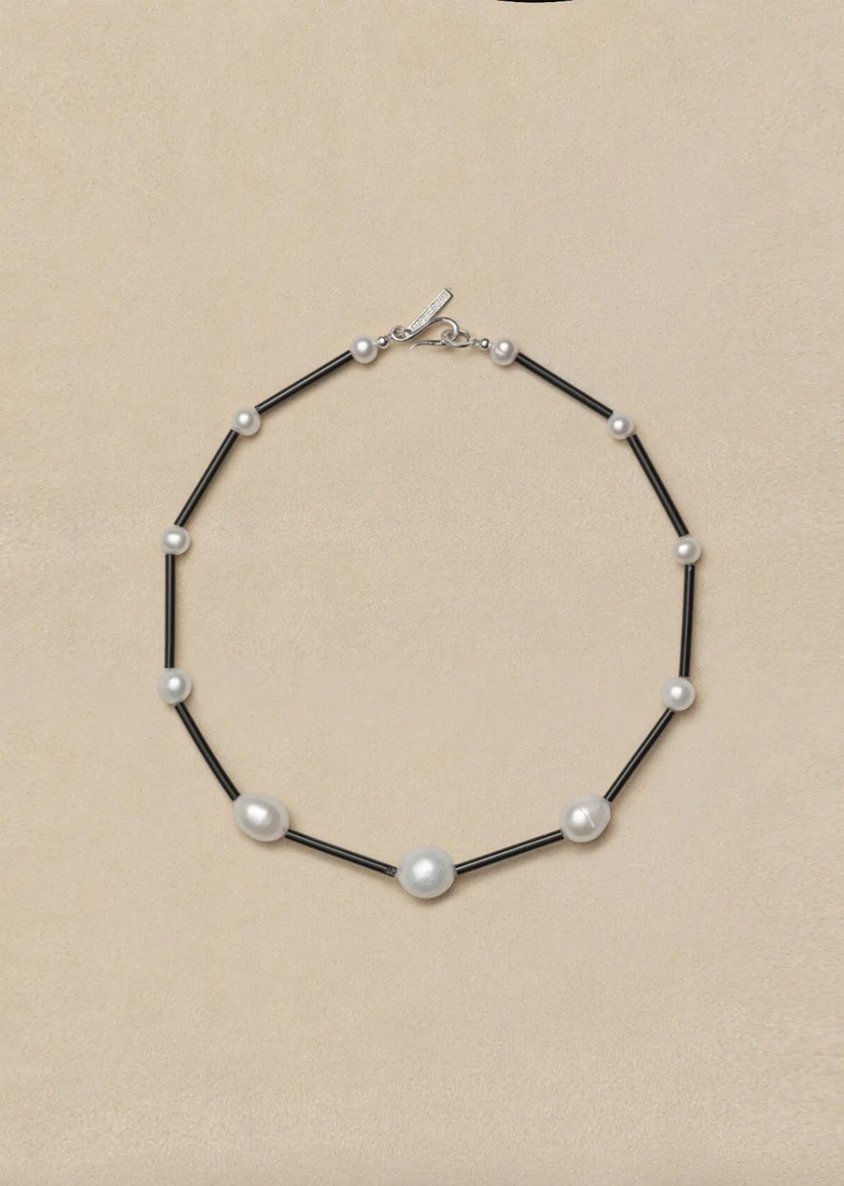 Osiris Pearl Silk Necklace, 14" by Sophie Buhai