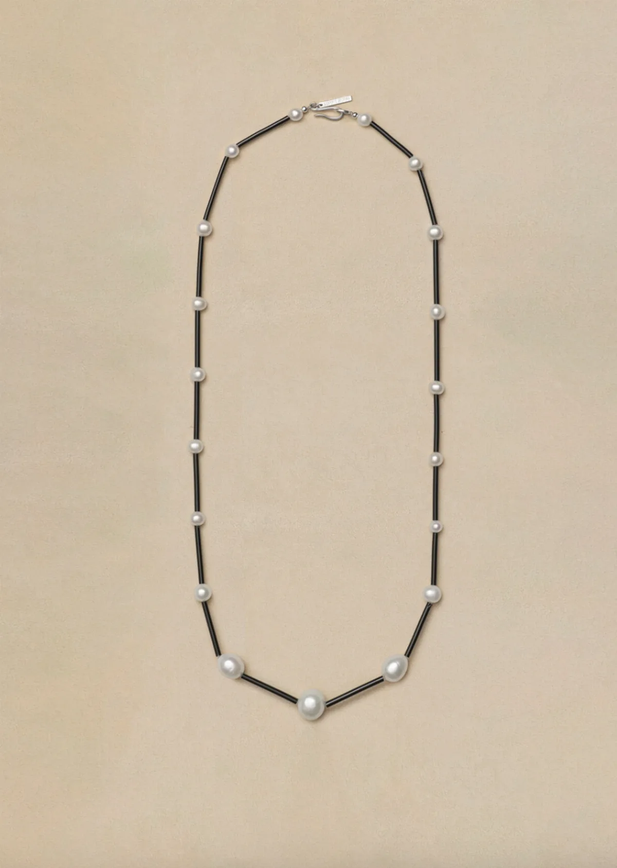 Osiris Pearl Silk Necklace, 24" by Sophie Buhai