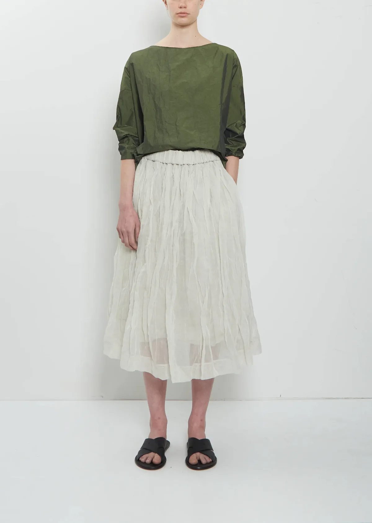 Voile + Light Poplin Layer Skirt by Album Di Famiglia
