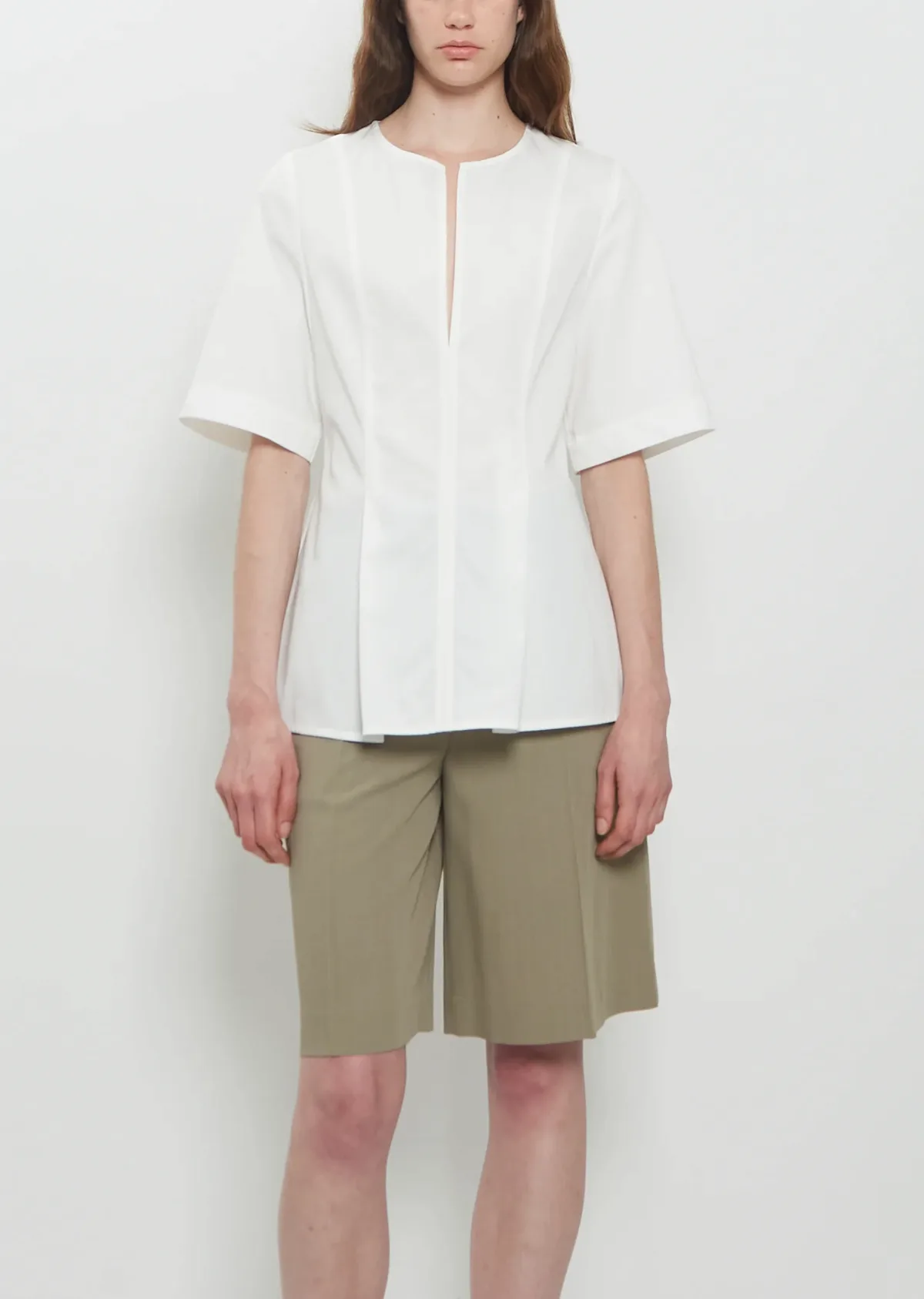 Tailored Cotton Top by Totême
