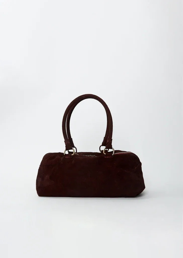Shoulder Suede Bag, Medium by Guidi