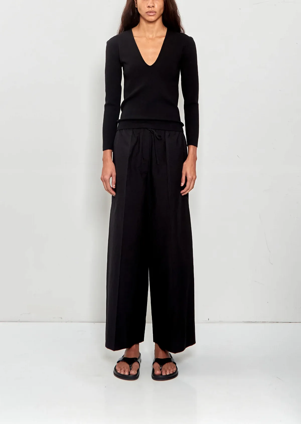 Wide Summer Trousers by Totême
