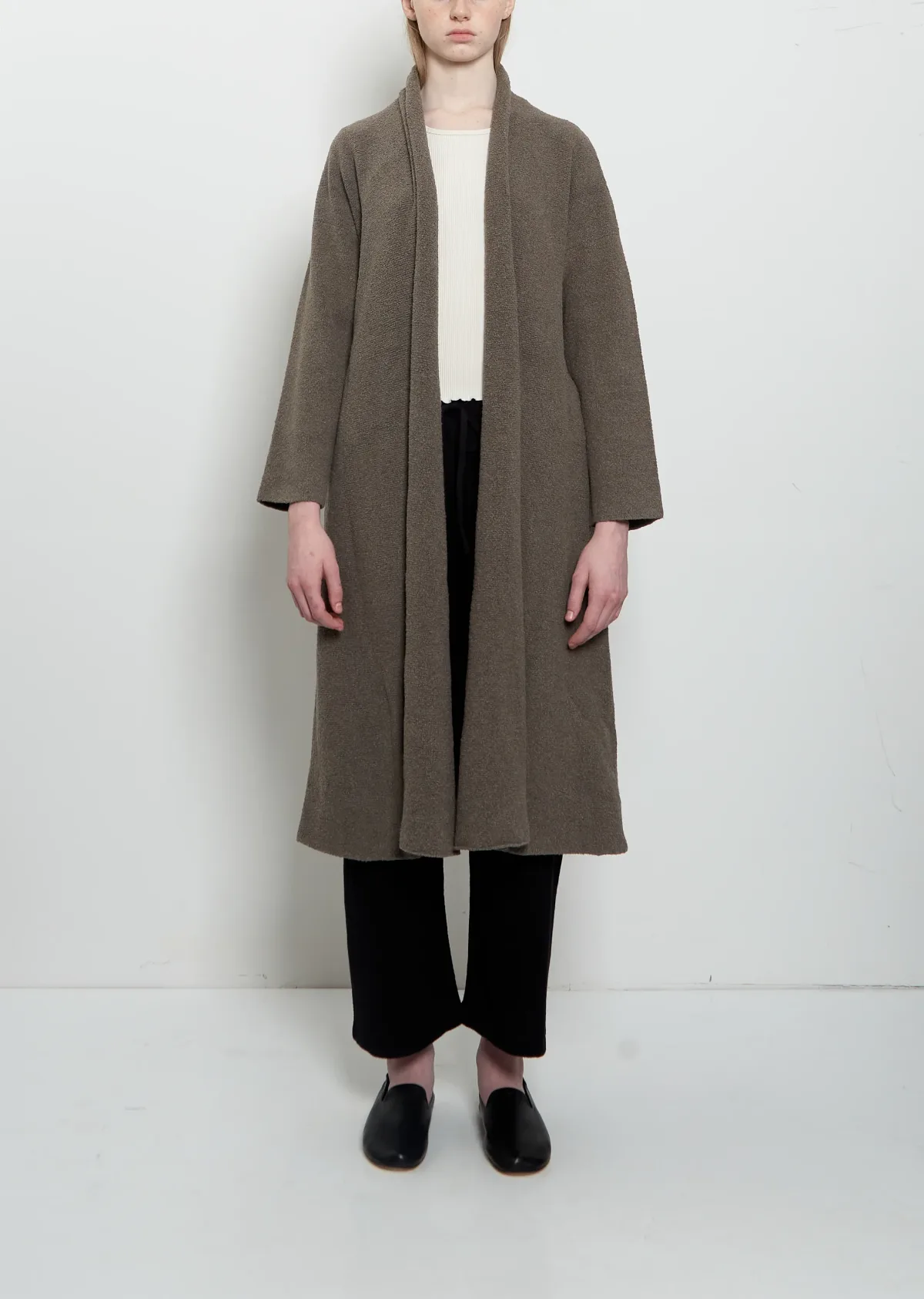 Uzbek Stretch Pima Cotton Cardigan by Lauren Manoogian