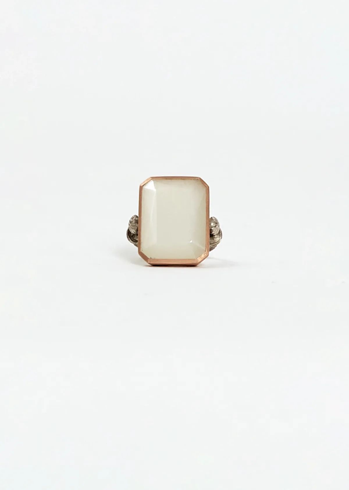 Marie Aimee Rose Gold Silver Ring Silver / Rose Gold 750 by Anaconda
