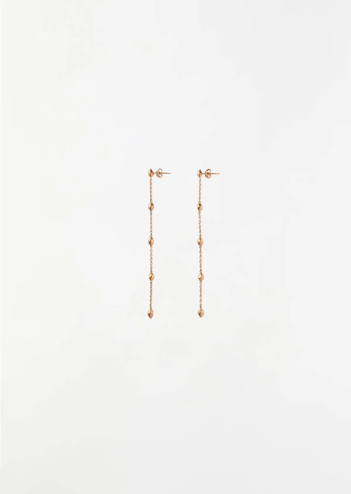 Sea Kale Seeds Drop Earrings 18k Gold