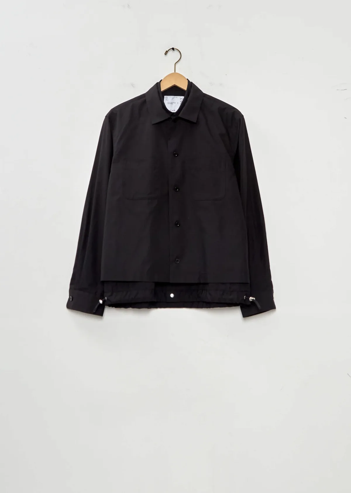 Poplin Double Shirt Jacket by Sacai