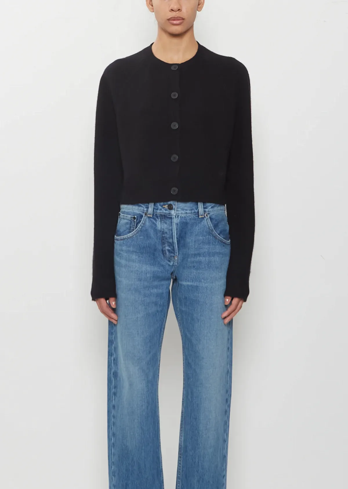 Heike Cashmere Cropped Cardigan