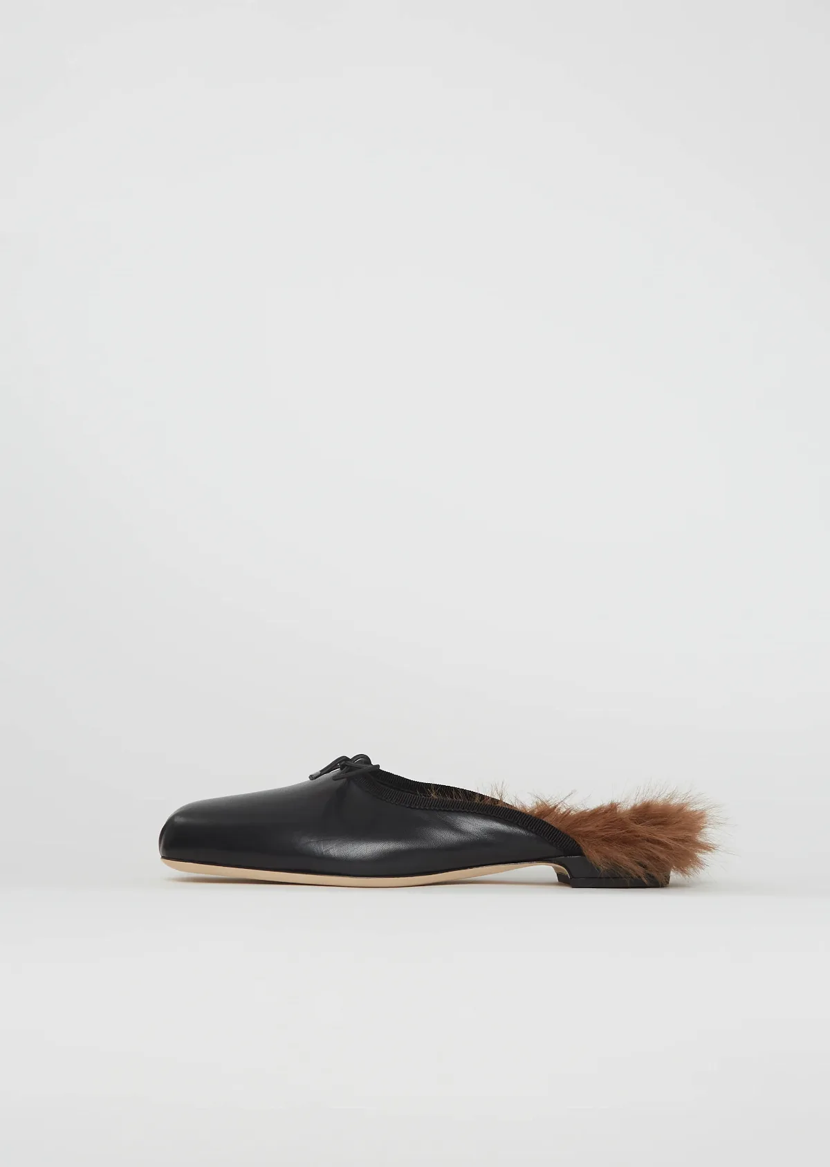 Faux Fur Lined Pointe Mule by Simone Rocha