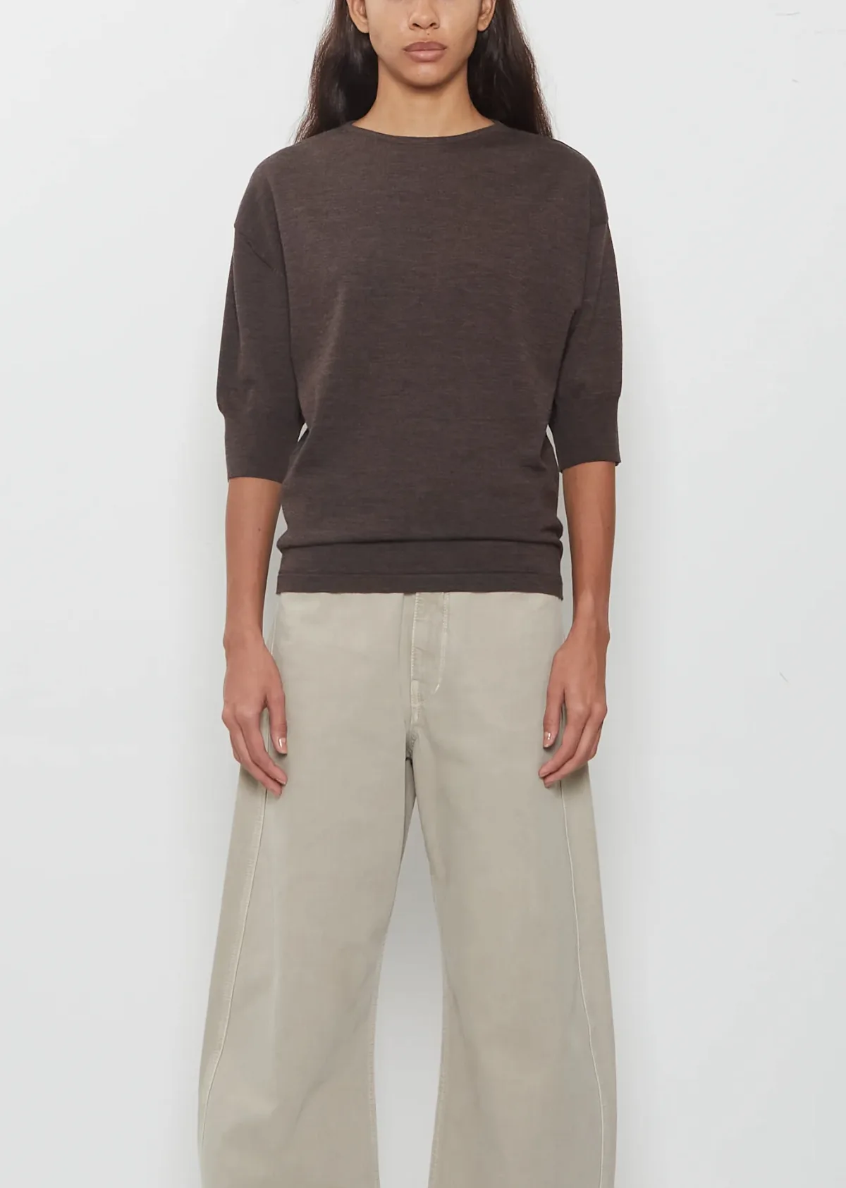 Short Sleeve Sweater by Lemaire