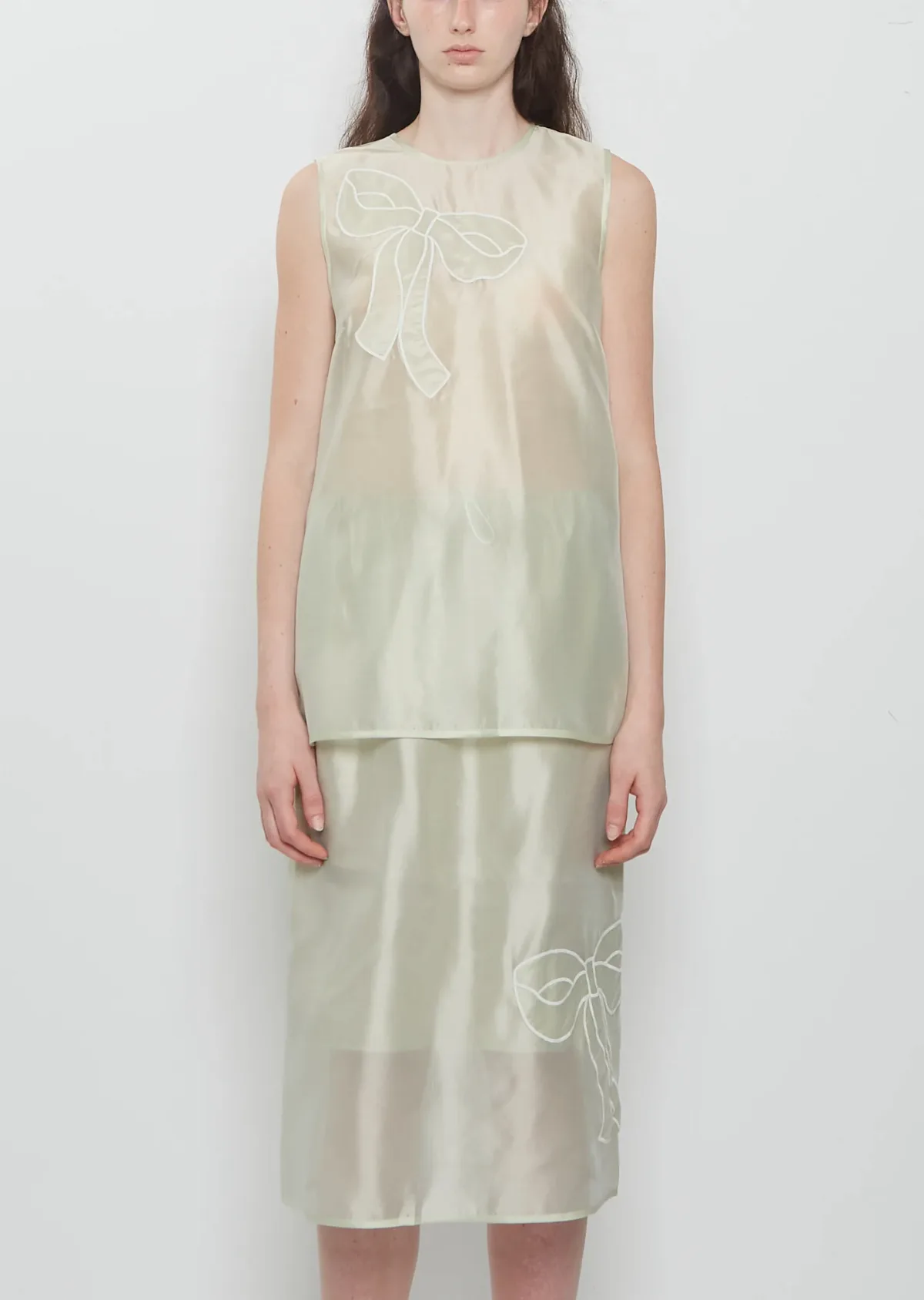 Balba Hybrid Organza Top by Cecilie Bahnsen