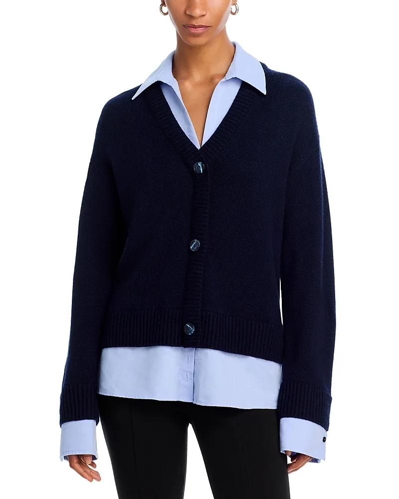 Megan Layered Look Cardigan by Cinq a Sept