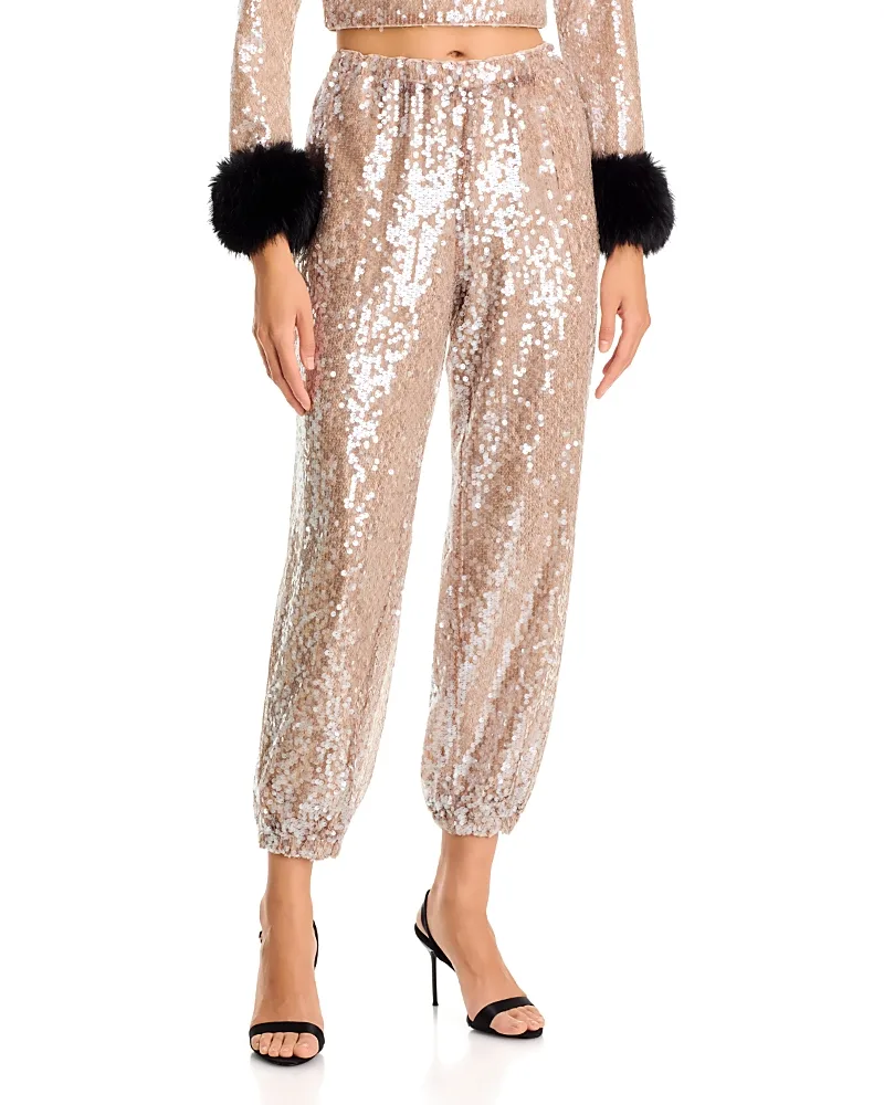 Flash High Rise Sequin Pants by Wayf