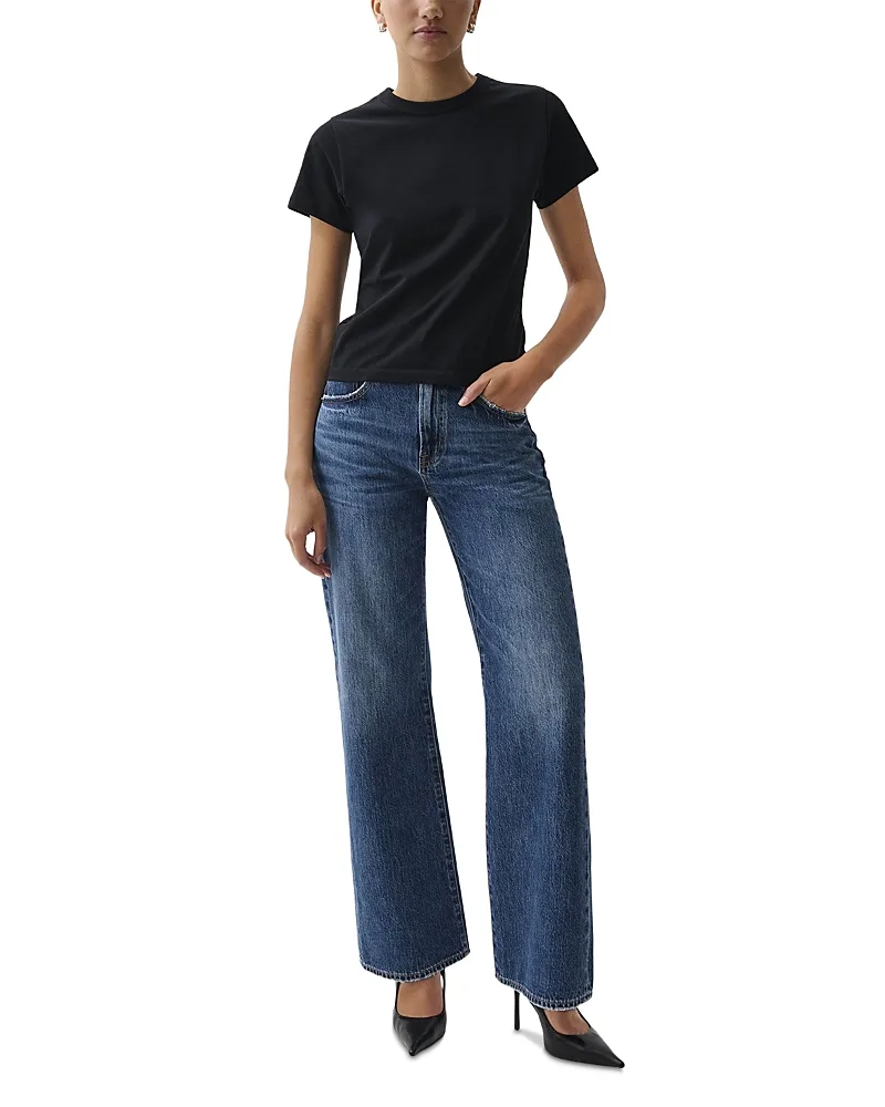 Larsen High Rise Wide Leg Jeans by Pistola