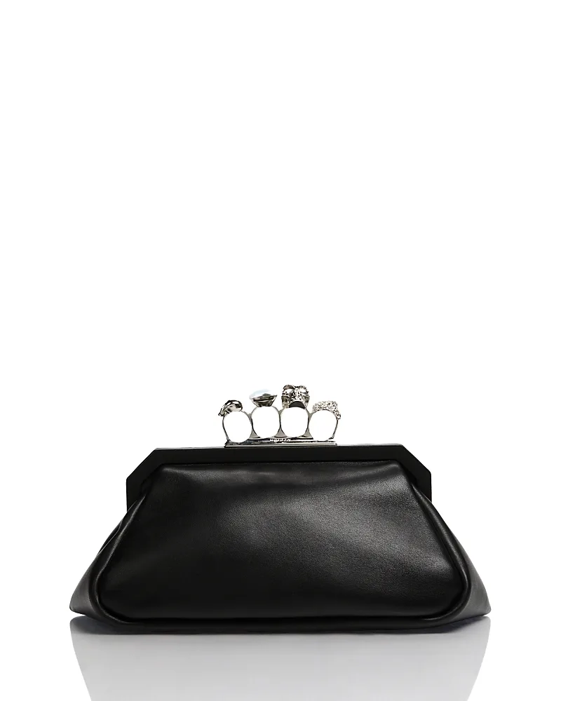 Knuckle Duster Leather Shoulder Bag by Mcqueen