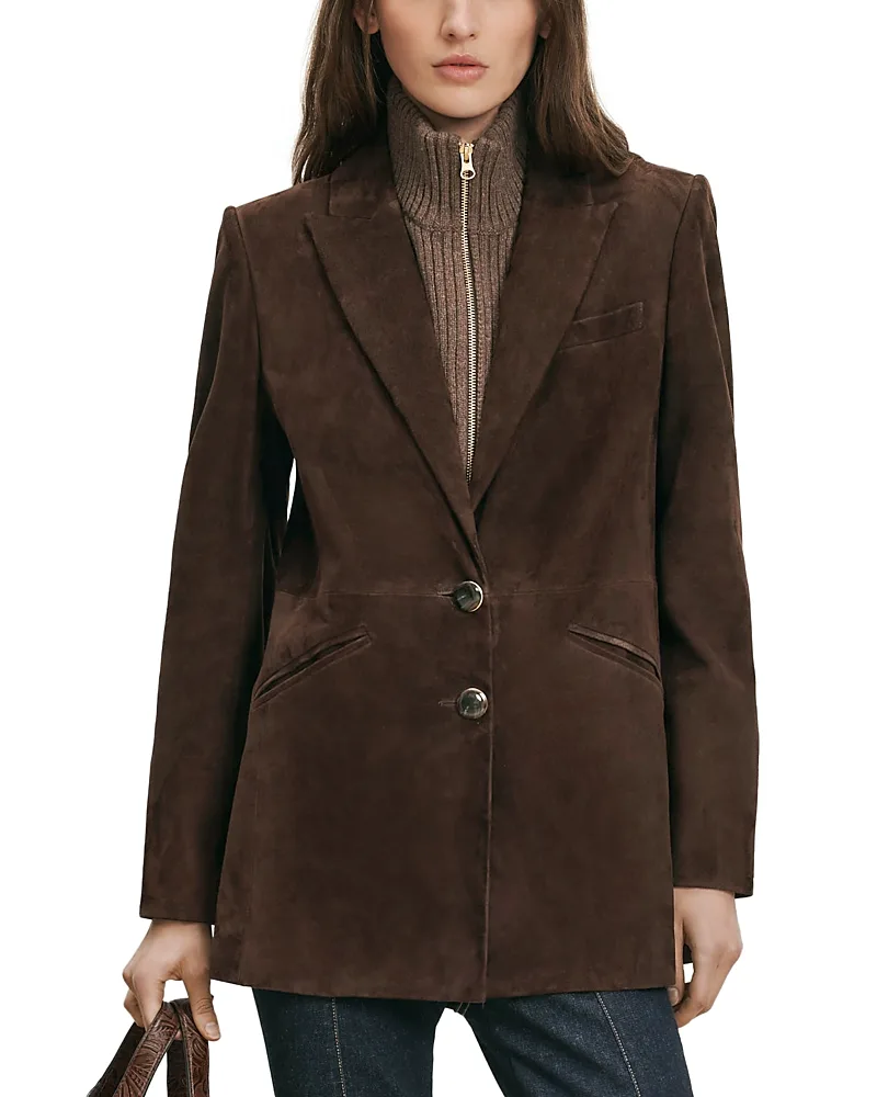 Maci Suede Dickey Jacket by Veronica Beard