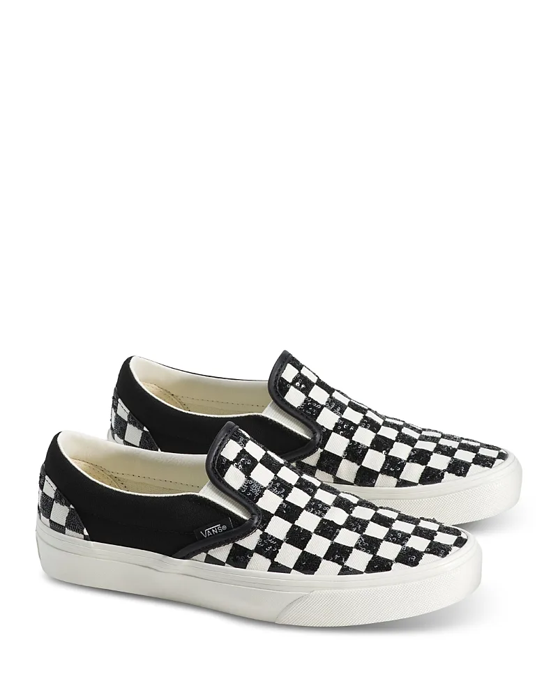 Classic Beaded Checkerboard Sneakers by Vans