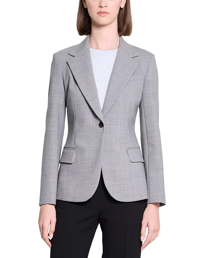 Lynnia One Button Blazer by Theory