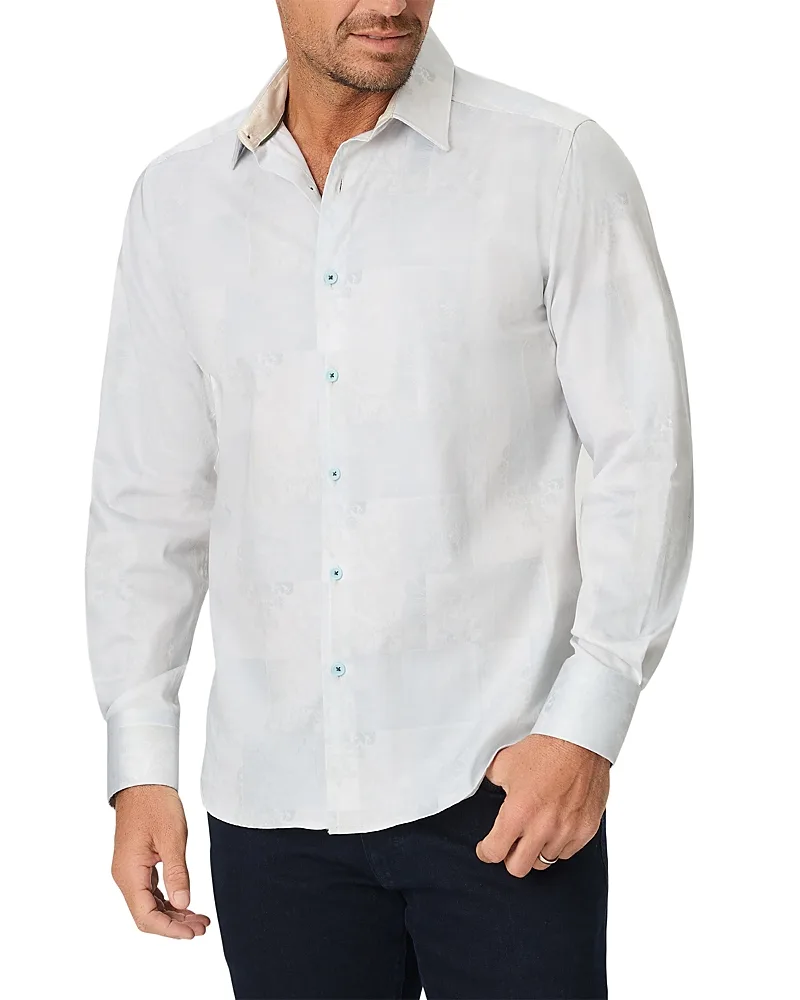 Ferris Long Sleeve Cotton Shirt by Robert Graham