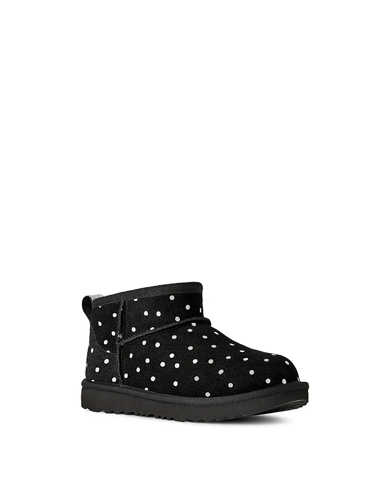 Classic Ultra Mini Shiny Dots Suede Boots by UGG