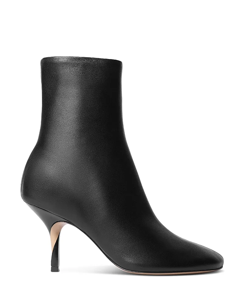Les Bottines Collant Leather Ankle Boots by JACQUEMUS