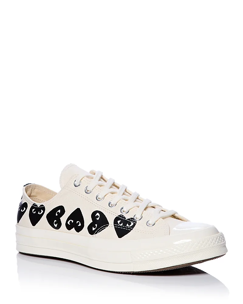 Low Top Lace Up Sneakers by Comme Des Garcons Play