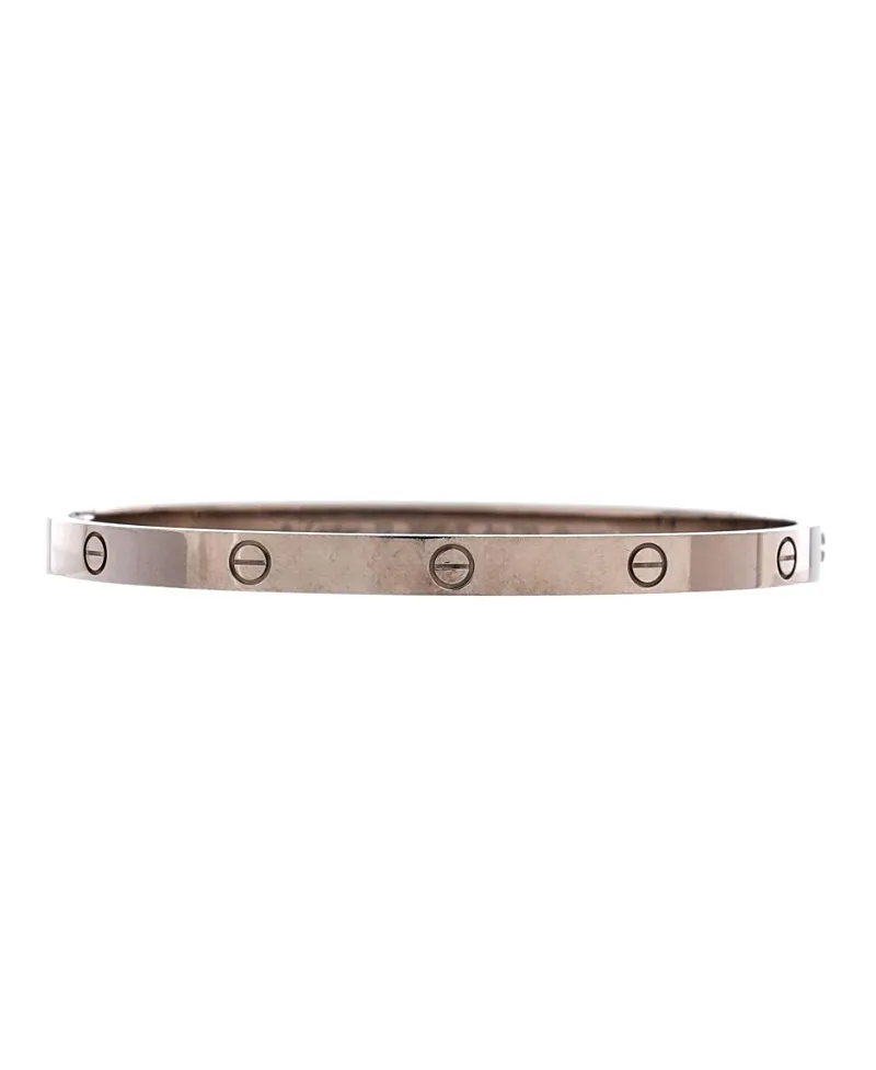 Pre-Owned Cartier Medium Love Bracelet 18K White Gold by Cartier's