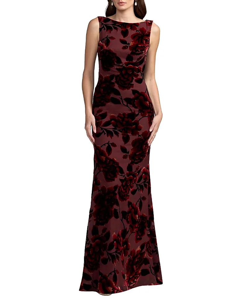 Mac Duggal Sleeveless Cowl Back Velvet Gown by M.A.C.