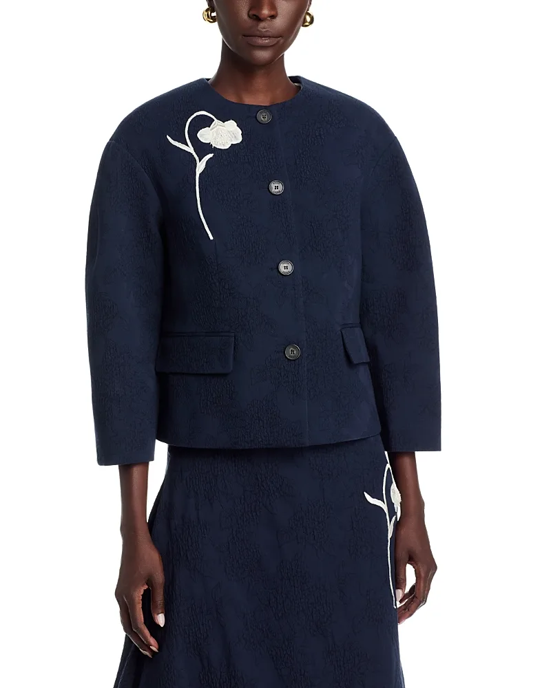 Flower Jacquard Jacket by Erdem