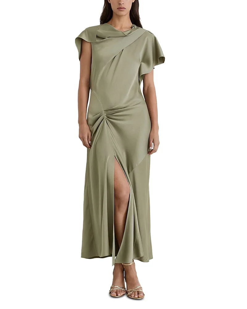 Sasha Satin Draped Dress