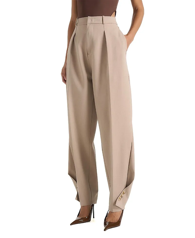 Sophie Twist Leg Tailored Pants by Maniere De Voir