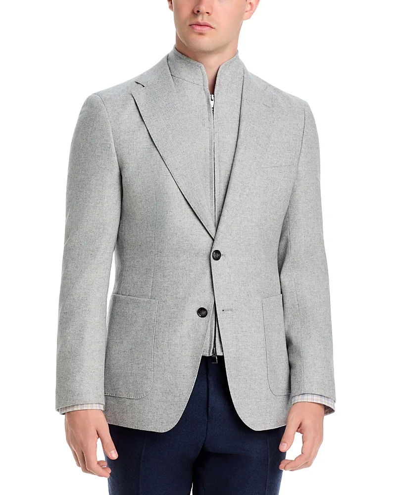 Hutson Wool Blend Slim Fit Sport Coat & Removable Bib