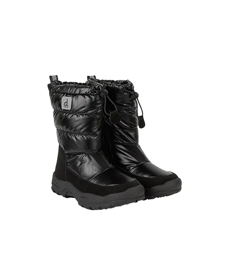 Quilted Nylon Waterproof Shell Treaded Sole Winter Boots by Deux Par Deux