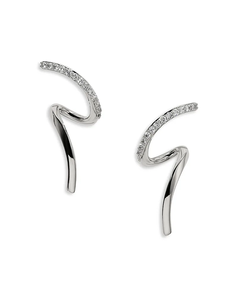 Muse Twirl Stud Earrings by Nadri