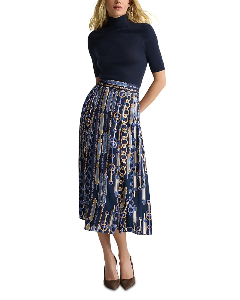 A Line Midi Skirt by St. John