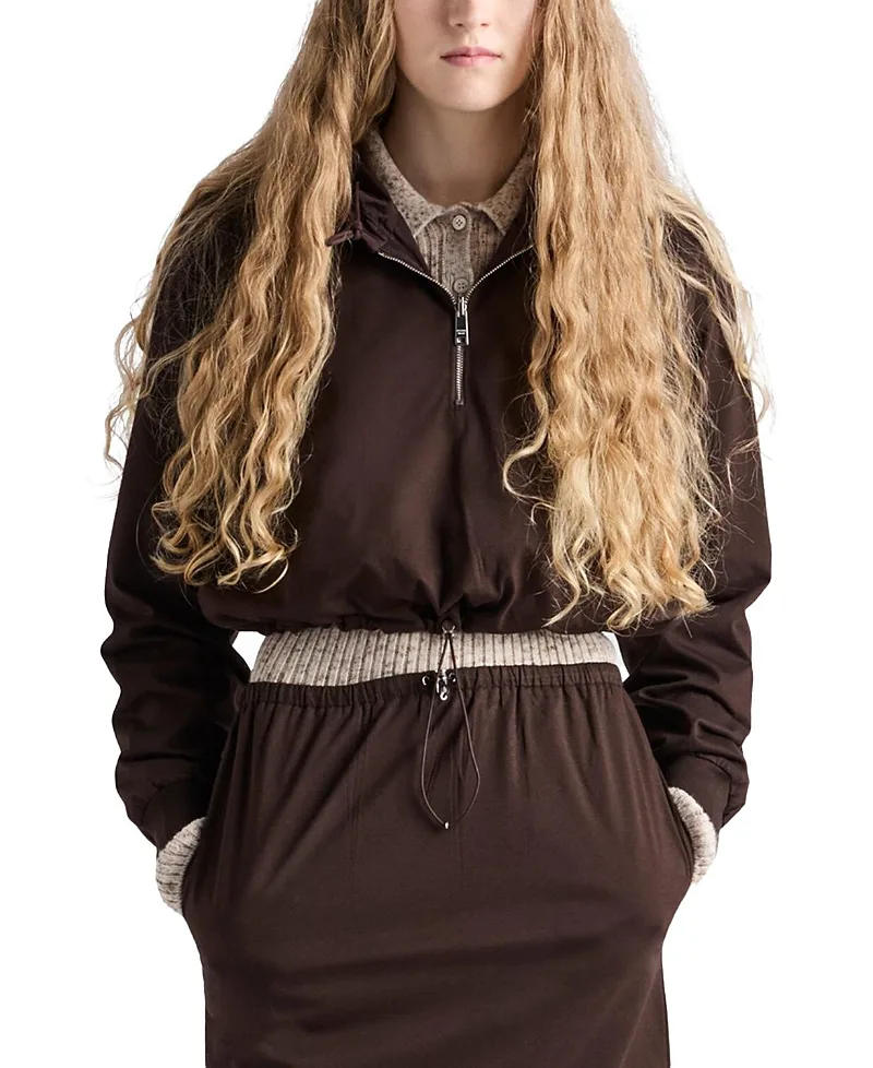 Reversible Cotton Jersey and Re-Nylon Hoodie by Prada