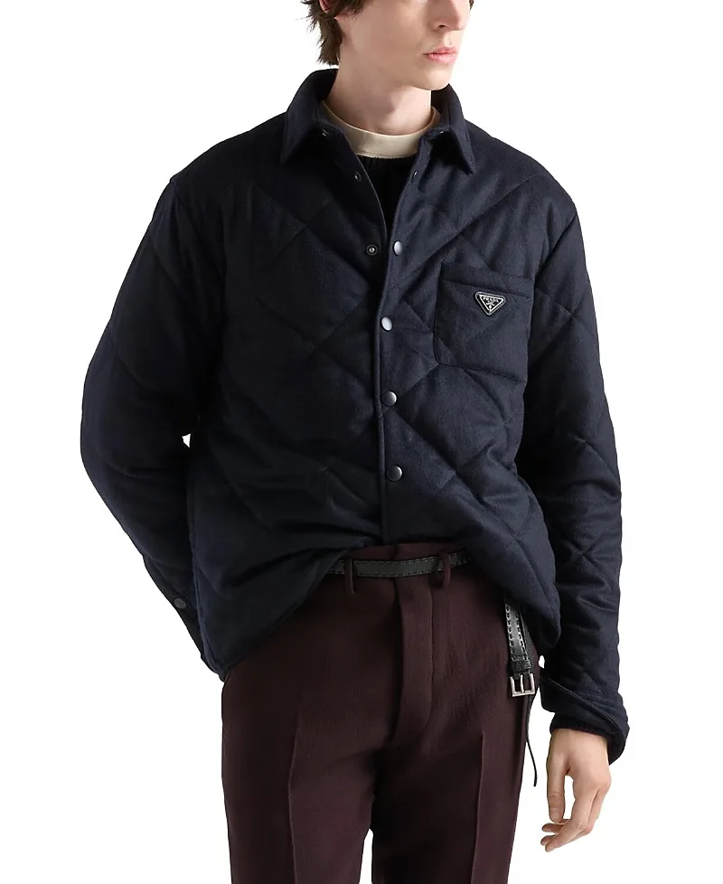Padded Cashmere Shirt by Prada