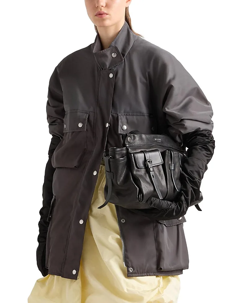 Washed Re-Nylon Rain Jacket by Prada