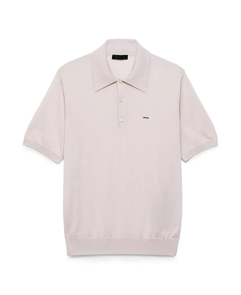 Superfine Wool Polo Shirt by Prada