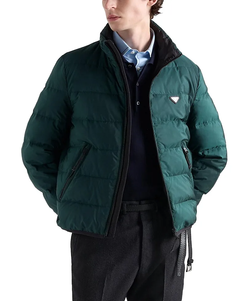 Medium Weight Re-Nylon Down Jacket by Prada