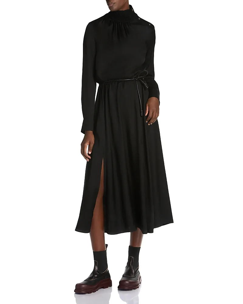 Mock Neck Midi Dress by Moncler